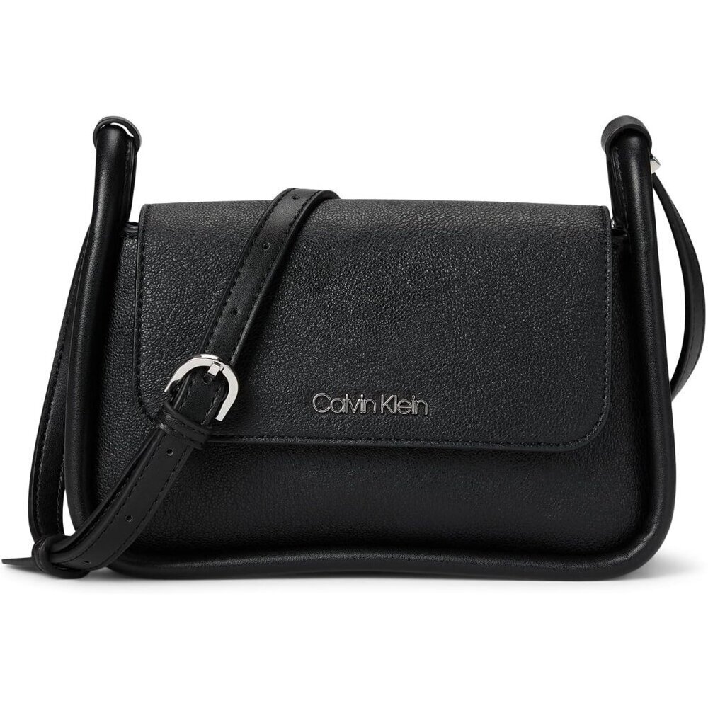 Darbo Crossbody Bag Black Silver Leather Material Women Adjustable Strap